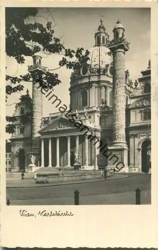 Wien - Karlskirche - Foto-Ansichtskarte - Feldpost