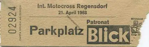 Schweiz - Internationales Motocross Regensdorf 1968 - Parkplatz