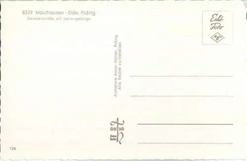 Piding - Mauthausen - Zwieselstraße - Foto-Ansichtskarte