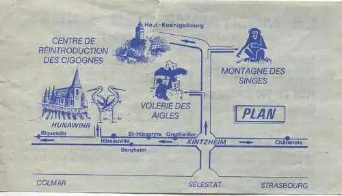 Frankreich - La Montagne des Singes - Affenberg - Kintzheim - Eintrittskarte