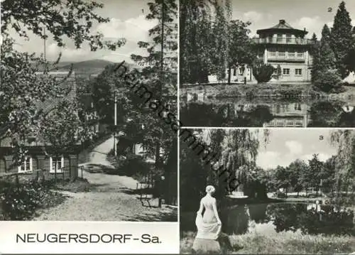 Neugersdorf - Hohe Straße - Volksbad - Foto-AK Grossformat - Verlag Bild und Heimat Reichenbach gel.1980