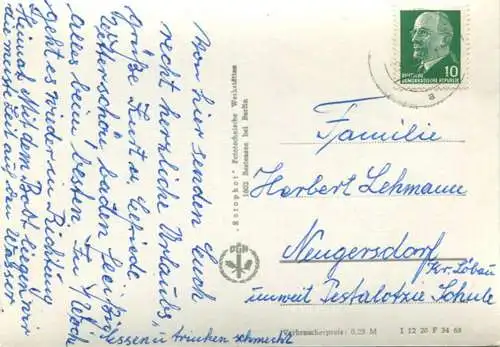 Teupitz - Foto-AK Großformat - Verlag Rotophot Bestensee gel. 1968