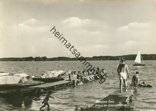 Wendisch-Rietz - Urlaub am Scharmützelsee - Foto-AK Grossformat 1968 - gel.