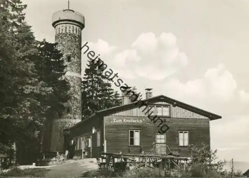 Grosser Knollen - Schutzhütte Zum Knollerich Inhaber F. Goericke - Foto-AK Grossformat gel. 1970