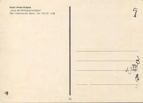 Ostenholzer Moor - Hotel Heide Kröpke - AK Großformat