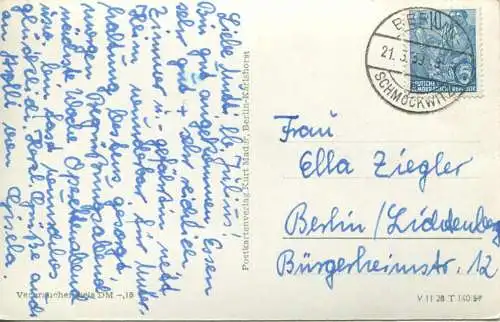 Berlin - Schmöckwitz - FDGB Ferienheim am Zeuthener See - Foto-AK 1957 - Postkartenverlag Kurt Mader Berlin-Karlshorst