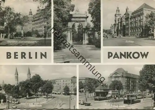 Berlin - Pankow - Vinetastrasse - Breite Strasse etc. - Foto-AK Grossformat 1960 - Verlag H. Sander Berlin gel. 1960