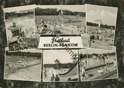 Berlin - Pankow - Freibad - Foto-AK Grossformat 1964 - Verlag H. Sander Berlin gel. 1965