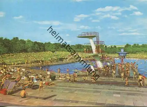 Berlin - Pankow - Freibad - Ansichtskarte-Grossformat 1972 - Verlag VEB Bild und Heimat Reichenbach - beschrieben 1974