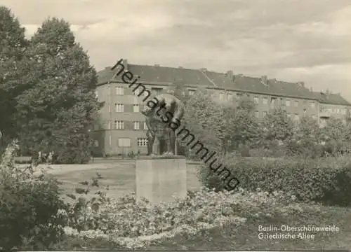 Berlin - Oberschöneweide - Griechische Allee - Foto-AK Grossformat 1973 - Postkartenverlag Kurt Mader Berlin-Karlshorst