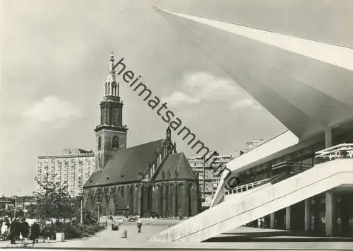 Berlin - Blick zur Marienkirche - Foto-AK Grossformat 1973 - Planet-Verlag Berlin