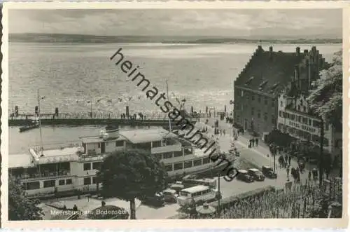 Meersburg am Bodensee - Hotel Seehof - Fahrgastschiff - Foto-Ansichtskarte