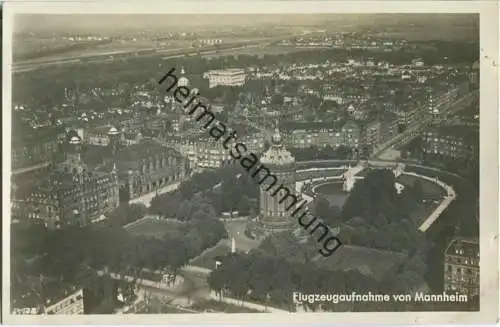 Mannheim - Fliegeraufnahme - Verlag Badisch-Pfälzische Luft-Hansa AG Mannheim