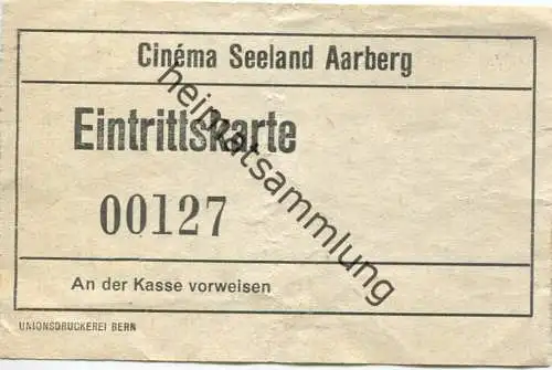 Schweiz - Cinema Seeland Aarberg - Kinokarte