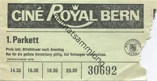 Schweiz - Cine Royal Bern - Eintrittskarte