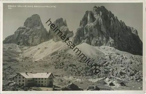 Rifugio Passo Sella - Sassolungo - Foto-Ansichtskarte