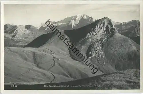 Col Rodella verso la Marmolada - Foto-Ansichtskarte