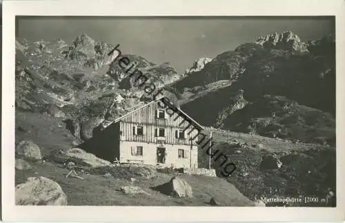 Mutterkopfhütte - Foto-Ansichtskarte