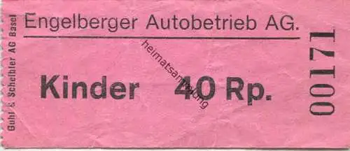 Schweiz - Engelberger Autobetrieb AG - Kinder-Fahrschein 40Rp.