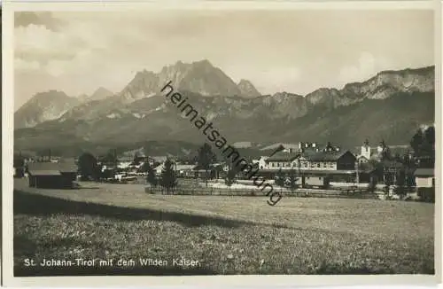 St. Johann in Tirol - Bahnhof - Eisenbahn - Foto-Ansichtskarte