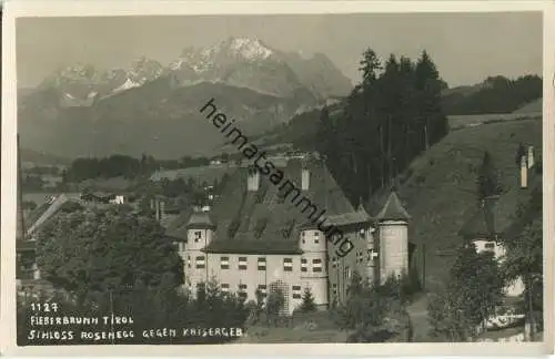 Fieberbrunn - Schloss Rosenegg - Foto-Ansichtskarte