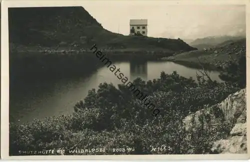 Wildalpsee - Schutzhütte - Foto-Ansichtskarte
