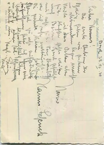 Basel - Rathaus - Markt - Foto-AK Grossformat - Verlag Jeck Basel