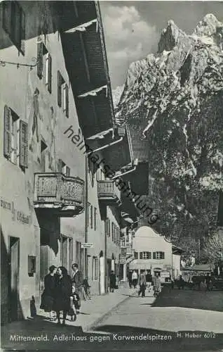 Mittenwald - Adlerhaus - Foto-Ansichtskarte