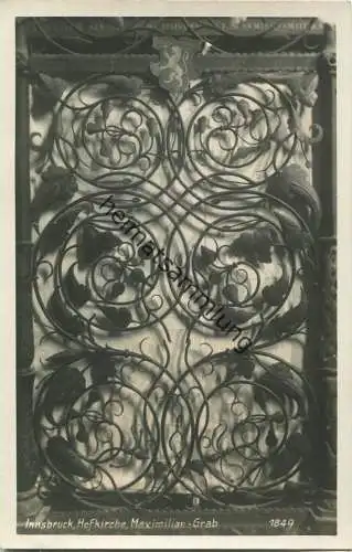 Innsbruck - Hofkirche - Maximilian-Grab - Foto-Ansichtskarte