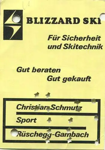 Schweiz - Skilifte Rüschegg - Abonnement