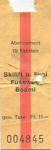 Schweiz - Skilift Fussweg Bodmi
