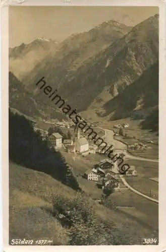 Sölden - Foto-AK - Verlag Much Heiss Innsbruck - gel. 1933