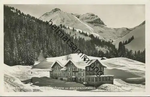 Schröcken - Gasthof - Foto-AK - Verlag Risch-Lau Bregenz gel. 1935