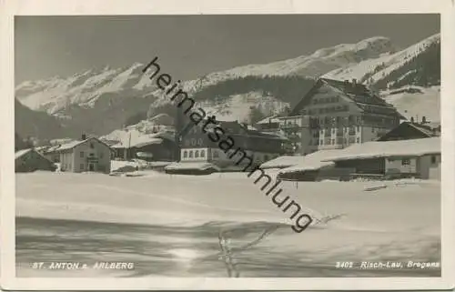 St. Anton - Foto-AK - Verlag Risch-Lau Bregenz gel. 1932