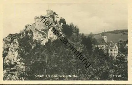 Klamm am Semmering - Foto-AK - Verlag P. Ledermann Wien 1942