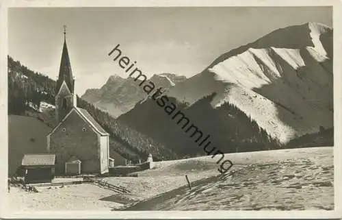 Berwang - Foto-AK - Blick gegen Bleispitze und Zugspitze - Verlag Alpenland München gel. 1928