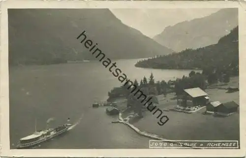 Gaisalpe am Achensee - Foto-AK - Verlag Wilhelm Stempfle Innsbruck - gel. 1927