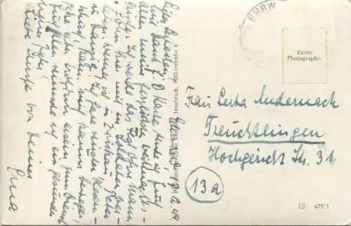 Ehrwald - Foto-AK - Verlag Luise Kummer Innsbruck - gel. 1944