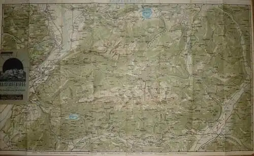 Dr. Köhler 's Gebirgskarten - Kaisergebirge für Touristen und Bergsteiger - 59cm x 97cm - Maßstab 1:33'300