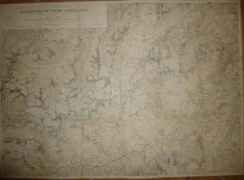 Silvretta Muttler Lischanna - Excursionskarte des Schweizer Alpen Club pro 1898 - Eidgenössisches topographisches Bureau
