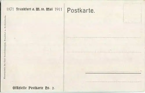 Frankfurt a. M. - Kornblumentag 1911 - Friedensfeier