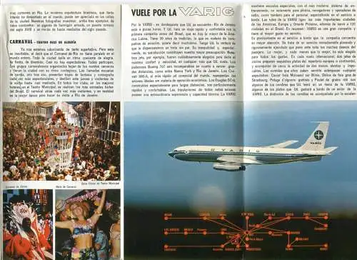 Brasil - Rio 1970 - Faltblatt mit 36 Abbildungen - Varig - su agente de viajes IATA
