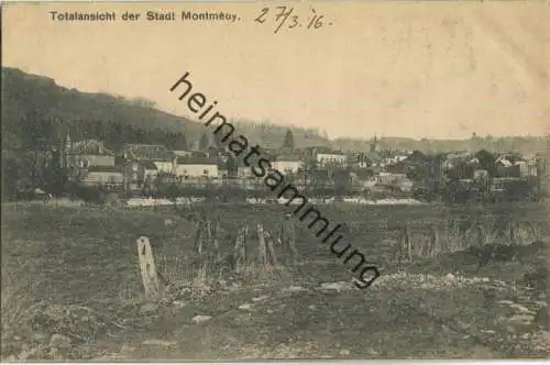 55600 Montmedy - Gesamtansicht - Verlag A. Menzendorf Berlin - Feldpost