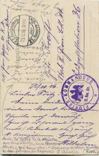 Rethel - Friedhof - Denkmal der gefallenen Krieger - Feldpost