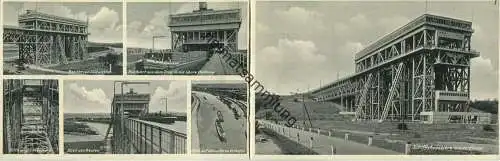 Niederfinow - Schiffshebewerk - Doppelkarte - Verlag Georg Neumann Eberswalde