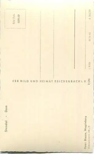 Stendal - Dom - Verlag VEB Bild und Heimat Reichenbach