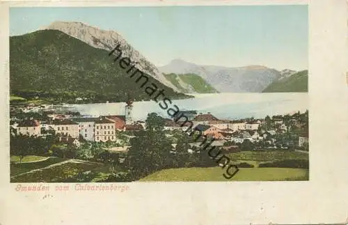 Gmunden vom Calvarienberge - Verlag F. E. Brandt Gmunden gel. 1901