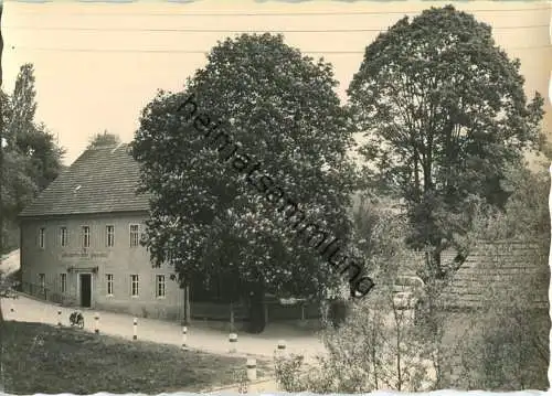 01665 Burkhardswalde - Gasthof - Foto-Ansichtskarte Handabzug - Verlag Foto-Wugk Wilsdruff