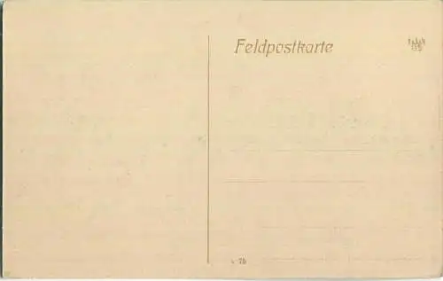 Pinsk - zerstörtes Gebäude - ca. 1916 - Feldpostkarte