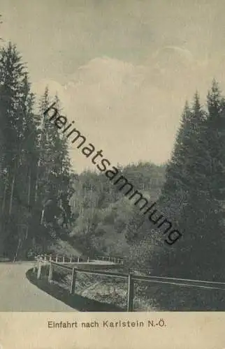 Einfahrt nach Karlstein - Verlag Otto Färber Karlstein gel. 1908